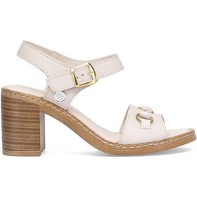 Resim Mammamia D25ys-2420 Kadın Hakiki Deri Topuklu Sandalet Kemik Kemik 