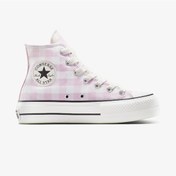 Resim Converse Chuck Taylor All Star Lift Kadın Beyaz Desenli Platform Sneaker Desenli A13663c Beyaz 