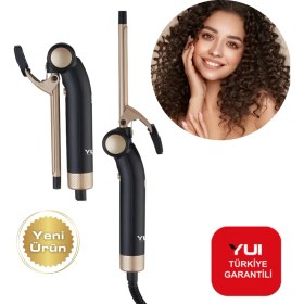 Resim Yui KB308 Seramik Plaka Afro Dalga 13MM Katlanabilir Saç Şekillendirici Maşa(Yui Türkiye Garantili) 