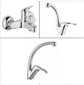 Resim Üçlü Batarya Seti Banyo.Evye Lavabo 