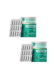 Resim Wellvalens Carnizinc L-karnitin 1000 Mg + Çinko 2 Kutu 60 Tablet 