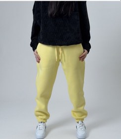 Resim Cocopelli Şardonlu Sarı Kadın Jogger Eşofman Coc2542 