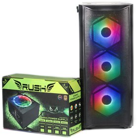 Resim Rush Lancer Rca511 3x120mm Rainbow Fanlı 700w Rgb Güç Kaynağı Dahil Oyuncu Gaming Kasa 