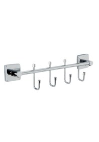 Resim Çelik Banyo Paslanmaz Pirinç Vizyon 4 Lü Askılık Gri 