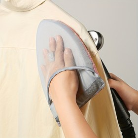 Resim Kompakt Taşınabilir Giysi Buharlı Makinesi, Yüksek Sıcaklıkta Güvenli, Hızlı Kırışıklık Giderme, Pil Gerektirmez, Seyahat İçin İdeal - Polyester Lif, 1 adet 