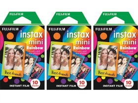 Resim Instax Mini Rainbow 10x3 Film Seti Renkli 