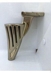 Resim Plastik,16 Cm Gold Kaplama Metal Görünümlü Mobilya Ayağı 4 Adet 