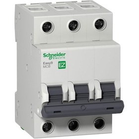 Resim Schneider Electric Easy9 Mcb Ez9F43363 63A Sigorta (3P, 3Ka, C Eğrisi) 