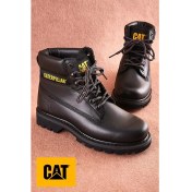Resim Caterpillar Deri Günlük Kauçuk Kaydırmaz Taban Outdoor Kışlık Bot 