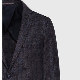 Resim Altınyıldız Collectıon Erkek Lacı Yün Slim Fit Dar Kesim Mono Yaka Desenli Kapak Cepli Blazer Ceket 