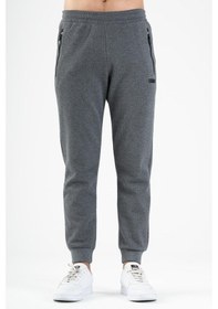 Resim Maraton Sportswear Regular Erkek Ribana Paça Basic Antrasit Melanj Eşofman Altı 21817-antrasit Melanj Antrasit Melanj 