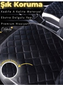 Resim Toyota Corolla Uyumlu 2'li Süet Oto Koltuk Minderi Terletmez Universal Oto Aksesuar A10 