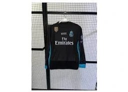 Resim Real Madrid 2017-2018 Cristiano Ronaldo 7 Uzun Kol SİYAH123 