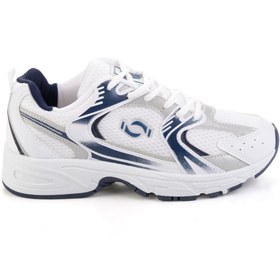 Resim Bambi Beyaz Lacivert Kadın Sneaker K01644015022 