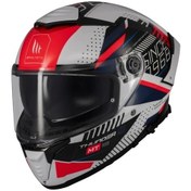 Resim Mt Helmets Mt Thunder 4 Sv Luminence A7 Motosiklet Kaskı Siyah Gri Kırmızı 