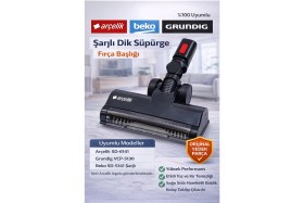 Resim ÖZ BEYAZ EŞYA _arçelik SD-6141 Şarjlı Dik Süpürge Süpürge Fırçası (Orjinal Y.parça) 