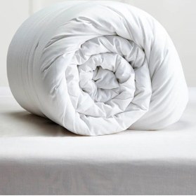 Resim Yorgan Çift Kişilik Beyaz Baklava Desen Pamuklu Kumaş 