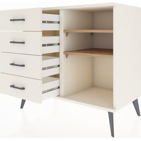 Resim Hyperion Şifonyer 2 Raflı 4 Çekmeceli 88x44x80 Aytaşı-çam/aytaşı Çam/aytaşı 