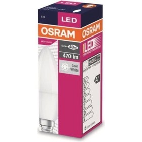 Resim Osram Ledvalue 4,9-5w (40W) Led Mum Ampul Beyaz 6500k - E14 Duy 