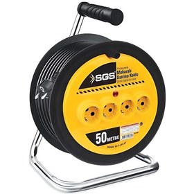 Resim Sgs Makaralı Uzatma Kablo 3x2.5mm 50 Mt Sgs2136 