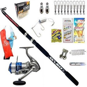 Resim Kendo Sea Power 6000 360cm 100-300gr Anaconda Profesyonel Kıyı Olta Takımı Seti 