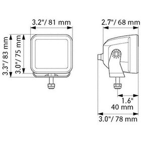 Resim Hella Off-road Led Lamba 12v-24v Hareketli Montaj 1fa358176-861 