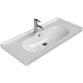 Resim Turkuaz Seramik Cerastyle Arya 100 x 45 CM Etajerli Lavabo 