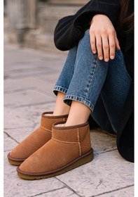 Resim Ultra Mini Kürklü Classic Mini Iı 1016222 Che Kadın Bot Tarçın Taba 