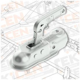 Resim Römork ve Karavan Kaplin - 1300 Kg - Yuvarlak 45 Mm Bağlantı 