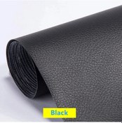 Resim 100x137 Cm Kendinden Yapışkanlı Deri Tamir Bandı Mobilya Ayakkabı İlk Yardım Black 50x70cm 