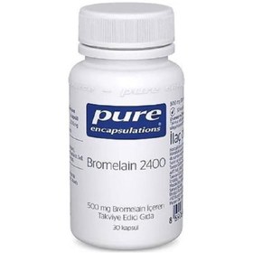 Resim Pure Encapsulations Bromelain 2400 500 mg 30 Kapsül 