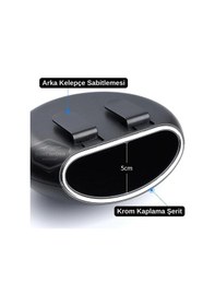 Resim Araç İçi Çöp Kovası Portatif Taşınabilir Küllük Araba Çöp Kutusu Oto Organizer Fo Depolama Saklama Kutusu Kişisel Ürünler 50901070 