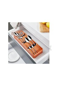 Resim 5 Bölmeli Organizer Çekmece Içi Kaşıklık Bakır 