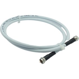 Resim ShowMax Rg6/u-6 Coaxial F Konnektörlü Hazır Uydu Anten Kablosu 1 Mt Full Bakır 
