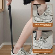 Resim 1 Adet Manyetik Plastik Uzun Saplı Ayakkabı Korneti Yaşlılar & Hamile Kadınlar İçin - Ergonomik Kaymaz Tutma Yeri, Sneakerler, Botlar ve Ayakkabılara Kolay Giydirme Yardımcısı - Dayanıklı Ev Kullanımı Ayakkabı Yardımcısı, Uzun Saplı Ayakkabı Korneti, Hamilelik Yardımcı Aksesuarı, Kullanıcı Dostu Tasarım, Easyinsert Mekanizması 