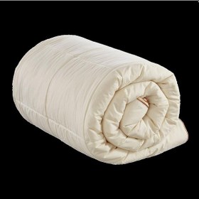 Resim Doğal Boncuk Yün Yorgan Tek Kişilik Yün Yorgan Çift Kişilik Yün - Tek Kişilik Beyaz 