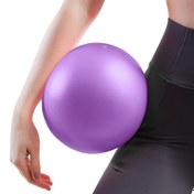 Resim 1 adet Dayanıklı Mini Yoga Topu - 24.99cm PVC Pilates & Fitness Egzersiz Topu, Çekirdek Güç Antrenmanı, Denge & Stabilite Antrenmanları için - Ev Spor Salonu, Yoga ve Dans için İdeal - Gri/Mor/Mavi 
