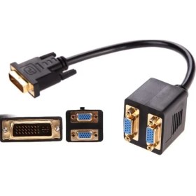Resim Alfais 4972 Dvi To 2X Vga Çevirici Çoklayıcı Splitter Kablosu 