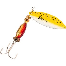 Resim Turna Levrek Alabalık Döner Olta Kaşık - Alp Long - Rainbo Sarı - No:1/12gr 