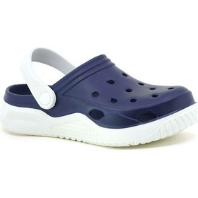 Resim Monapicco Stella Sabo Doktor Ve Hemşire Terliği Kalın Taban Ortapedik Kadın Terlik Lacivert 