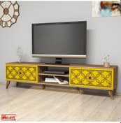 Resim Variant Class Tv Ünitesi - Ceviz / Sarı 
