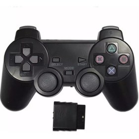Resim Siyah-şeffaf Renkli Kablosuz Gamepad Sony Ps2 2.4g Titreşim Joystick Blutooth Denetleyici Playstation 2 Joypad 