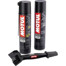 Resim Pearl Shop Zincir Temizleme Kiti - C4 400 ml + C1 400 ml + Zincir Temizleme Fırçası 