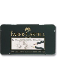 Resim Faber Castell 9000 Art Dereceli Kurşun Kalem Seti 12 Li 8b-2h Diğer 