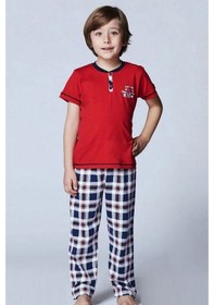 Resim Roly Poly Erkek Çocuk Kısa Kollu Pijama Takımı (2813) (1-4 Yaş) 