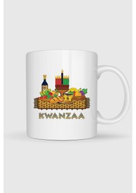 Resim Kwanzaa African Piknik Sepeti Tasarımlı Kupa Bardak Beyaz 