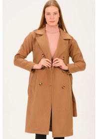 Resim Dewberry Bayan Palto Z6765 Camel 