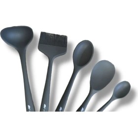 Resim Blackseries5 Premium Silikon Kaşık & Sos Fırçası & Kepçe 