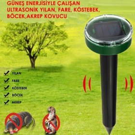 Resim Solar Güneş Enerjili Akrep,Köstebek,Yılan Fare Kovucu 1000 M2 Etkili Yuvarlak 