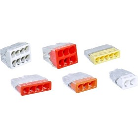 Resim 0.50 - 2.5 Mm² Geçmeli Buat Klemens Wago Tip 1 Adet 3LÜ Turuncu 